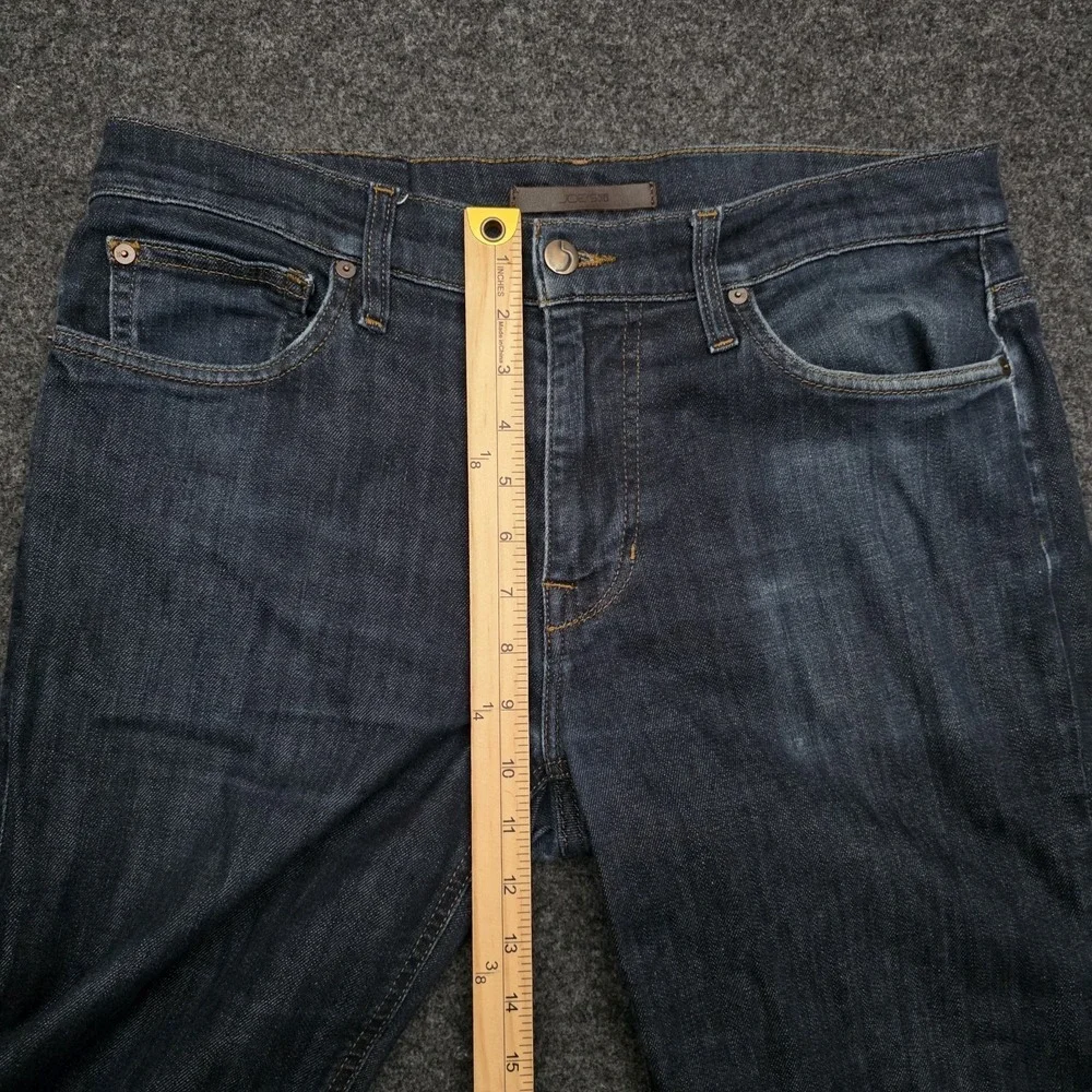 Joes Jeans Mens 32  Blue Savile Row Straight Slim‎ Mid Rise Whiskered Dark Wash
